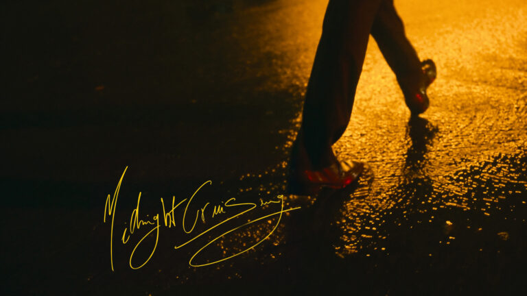 Man walking in rain